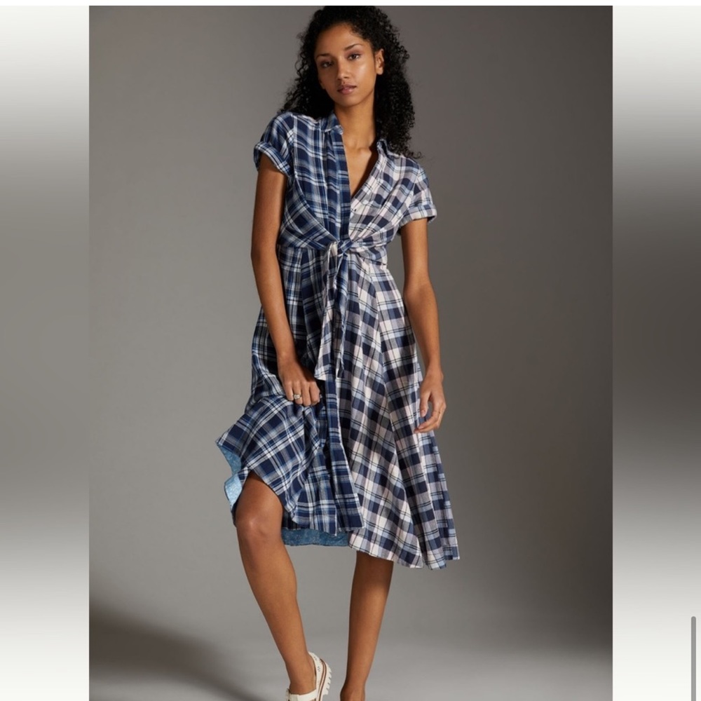 NWT | Pilcro Plaid Shirt Dress | Size MP